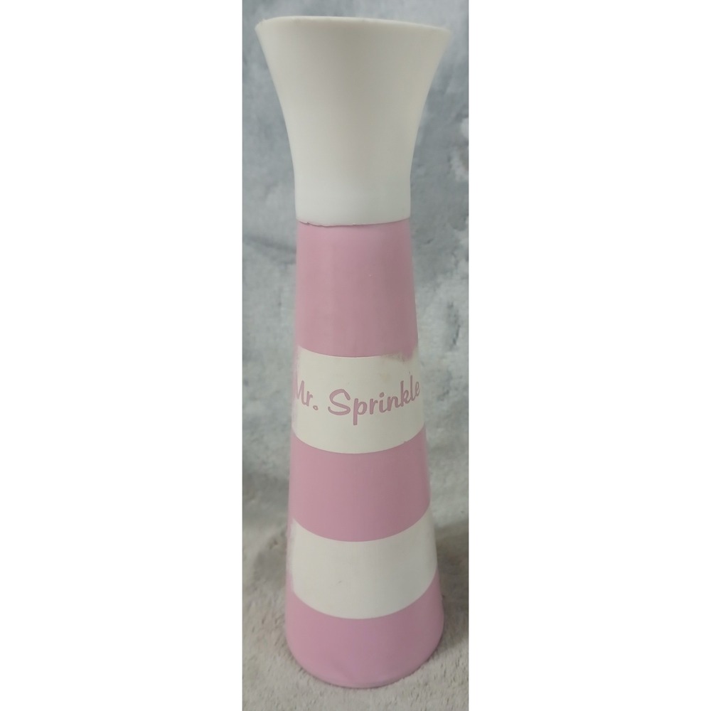 Vintage 1950s Pink Mr Sprinkle Plastic Laundry Bottle Mid Century Kitsch Ironing